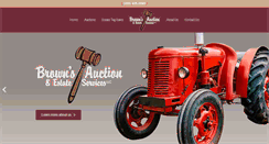 Desktop Screenshot of brownsauctionservices.com